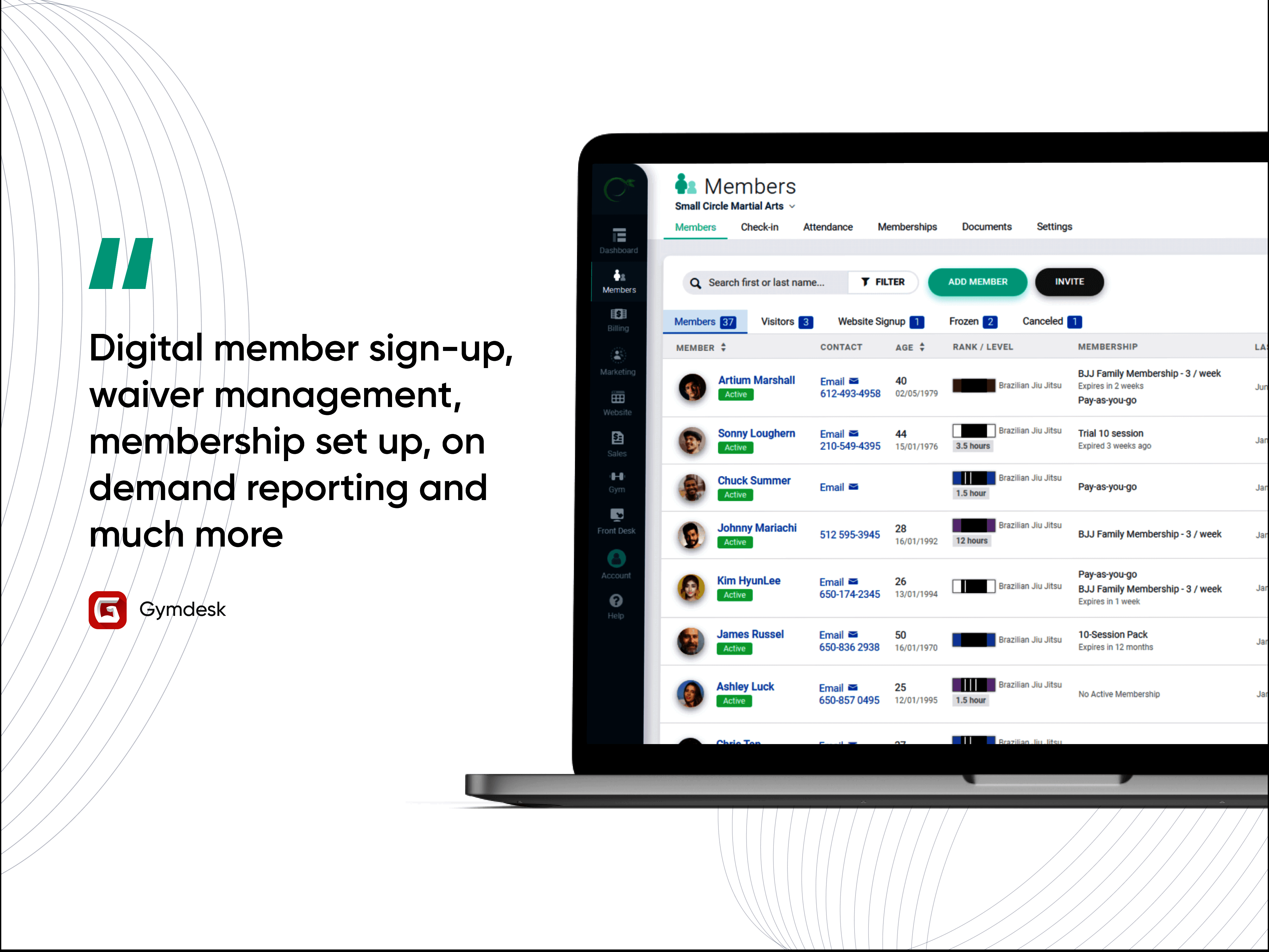 Gymdesk Small Screenshot 1